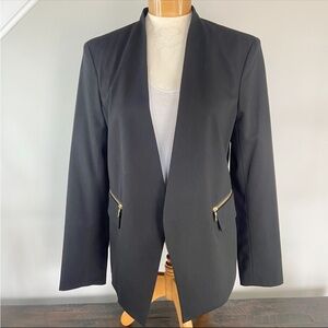 Robert Rodriguez Sia Crepe Blazer Jacket in Black Size 10